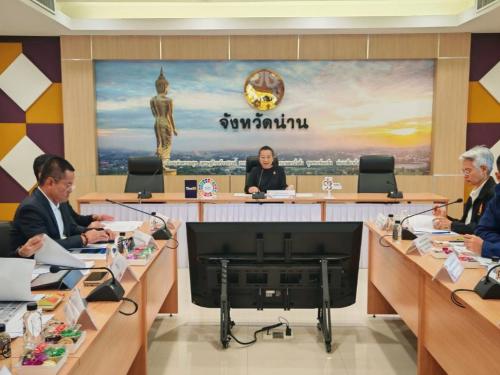 นเข้าร่วมประชุมขับเคลื่อนโครงการ อ่างเก็บน้ำน้ำแหงอันเนื่องมาจากพระราชดำริ ตำบลนาน้อย อำเภอนาน้อย จังหวัดน่าน