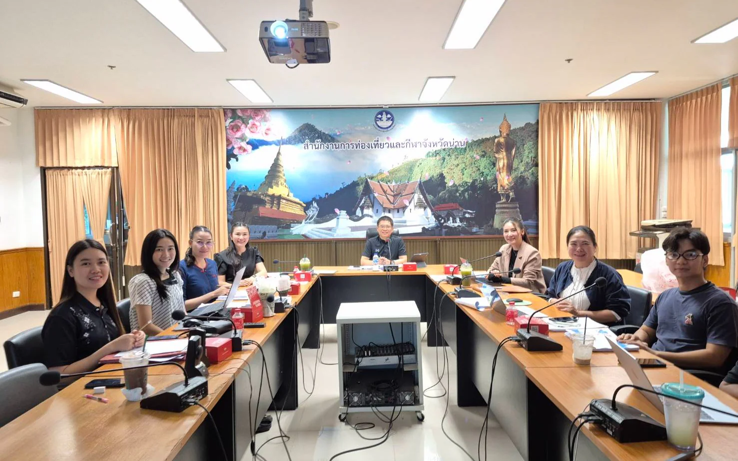 ประชุมเพื่อนำเสนอผลการดำเนินงาน กิจกรรมย่อย "ปัวเปื้อนมาก วอลเลย์บอลโคลนกลางทุ่งนา ส่งเสริมการท่องเที่ยวจังหวัดน่าน"